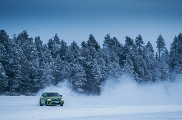 Škoda Enyaq vRS Ice Drift Record