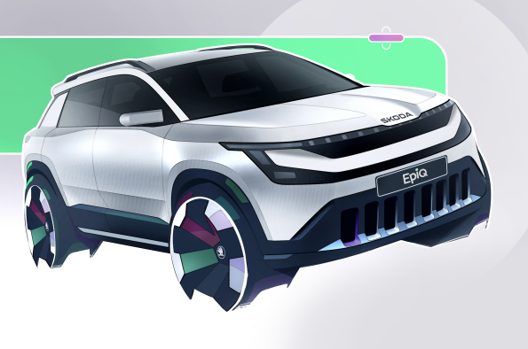 Škoda presents first interior sketches and announces world premiere date of electric Epiq