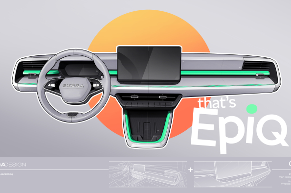 Škoda presents first interior sketches and announces world premiere date of electric Epiq