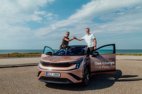 936 km without recharging: Škoda Peaq sets range record for seven-seater electric SUVs